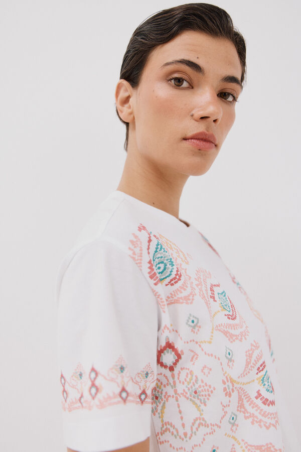 Cortefiel T-shirt estampada Multicolorido