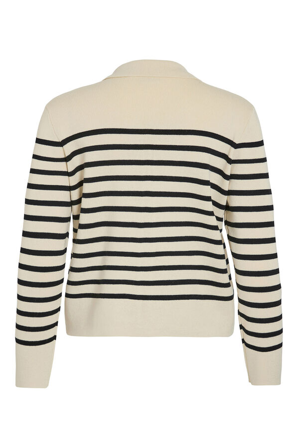 Vila Chaqueta de punto con viscosa Beige