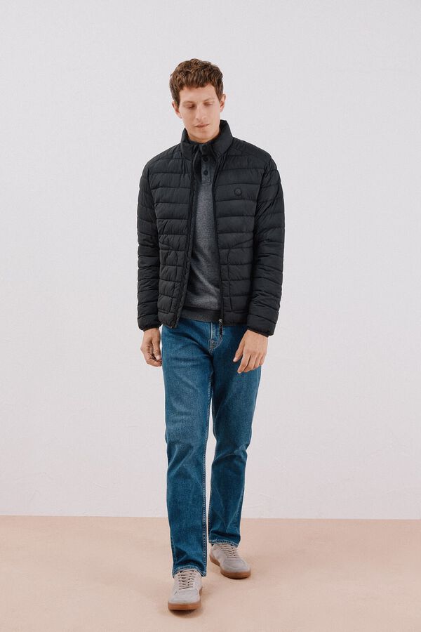 Cortefiel Cazadora acolchada ultralight Negro