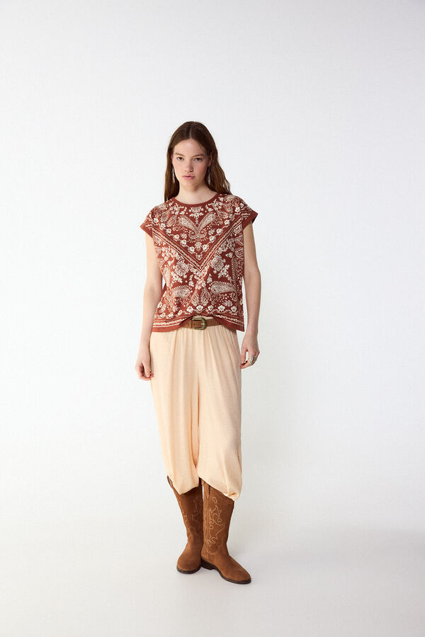 Slowlove Camiseta estampado bandana Granada