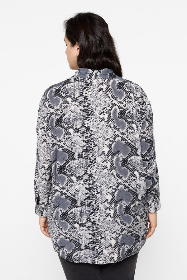 Vero Moda Curve Camisa de manga comprida (tamanho grande) Cinzento