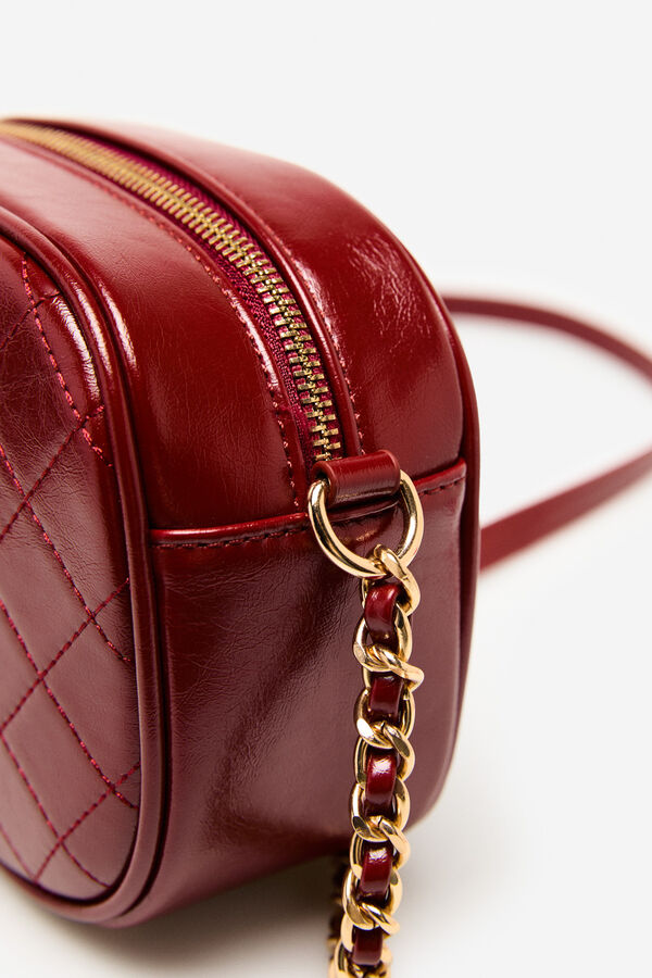 Cortefiel Bandolera acolchada Rojo