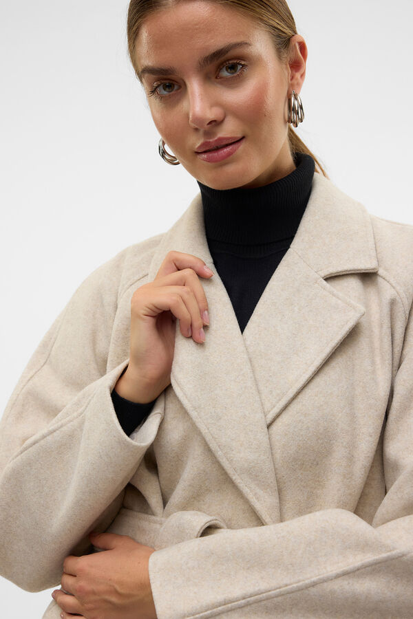 Vero Moda Jaqueta curta de pano Tostado