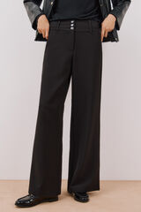 Cortefiel Pantal&oacute;n de vestir negro Negro