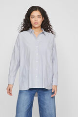 Vila Camisa Oxford con bolsillo Azul