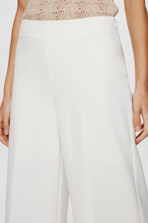 Vila Pantal&oacute;n ancho de pata de elefante Blanco