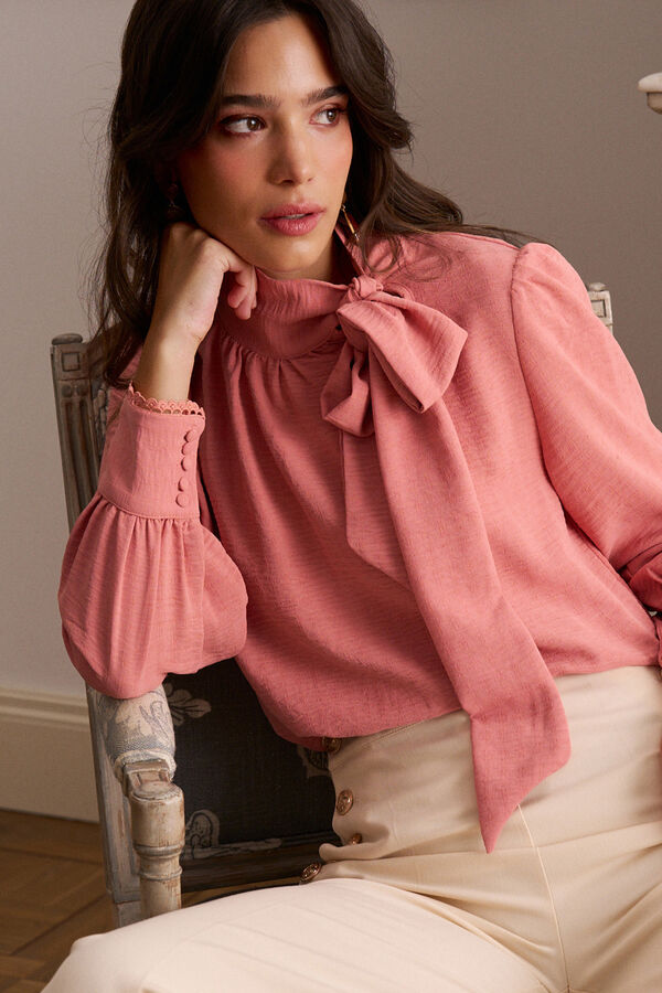 Pol&iacute;n Et Moi Blusa de la&ccedil;ada Belvia Subiu