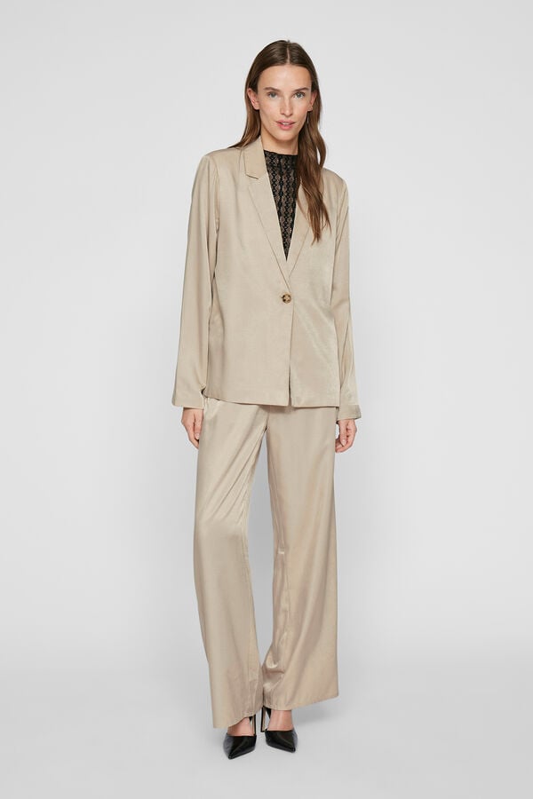 Vila Satin blazer Cinzento