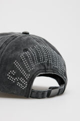 Slowlove Gorra denim tachas Gris