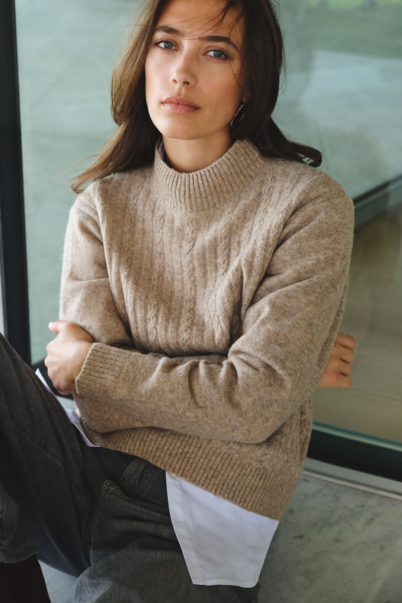 Cortefiel Jersey Perkins trenzas