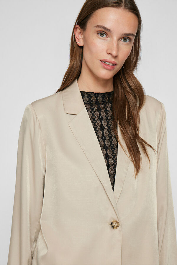 Vila Satin blazer Cinzento