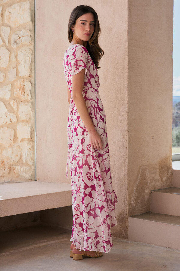 Pol&iacute;n Et Moi Vestido cruzado Quenda Morado