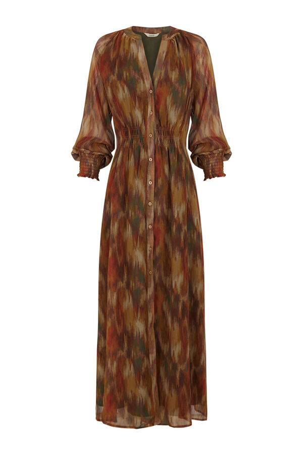 Slowlove Vestido midi estampado Estampado verde