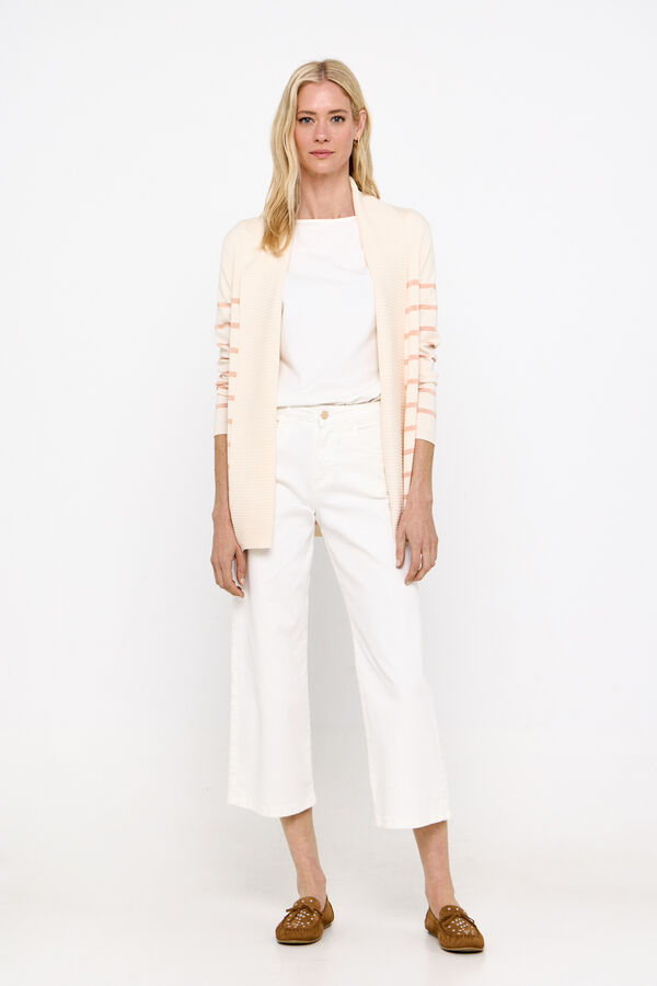 Cortefiel Chaqueta cuello chal Rojo