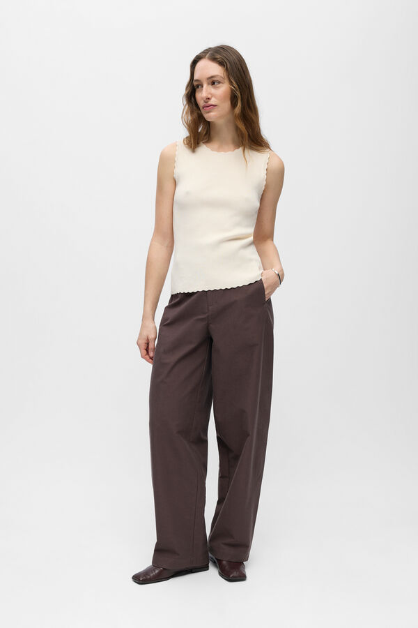 Object Top punto sin mangas Beige