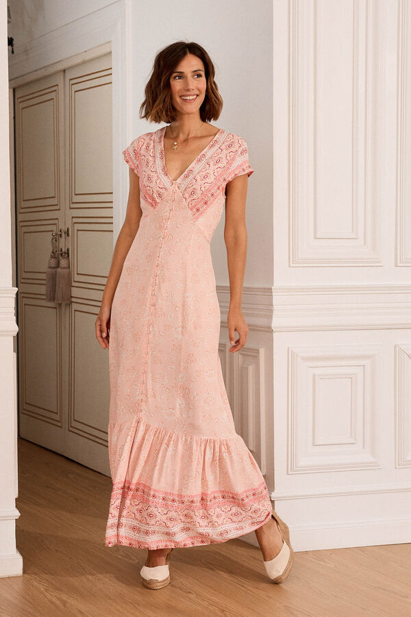 Pol&iacute;n Et Moi Vestido largo Gunila Coral