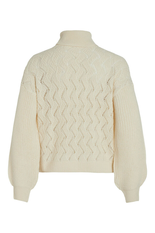 Vila Jersey de punto con ochos Gris