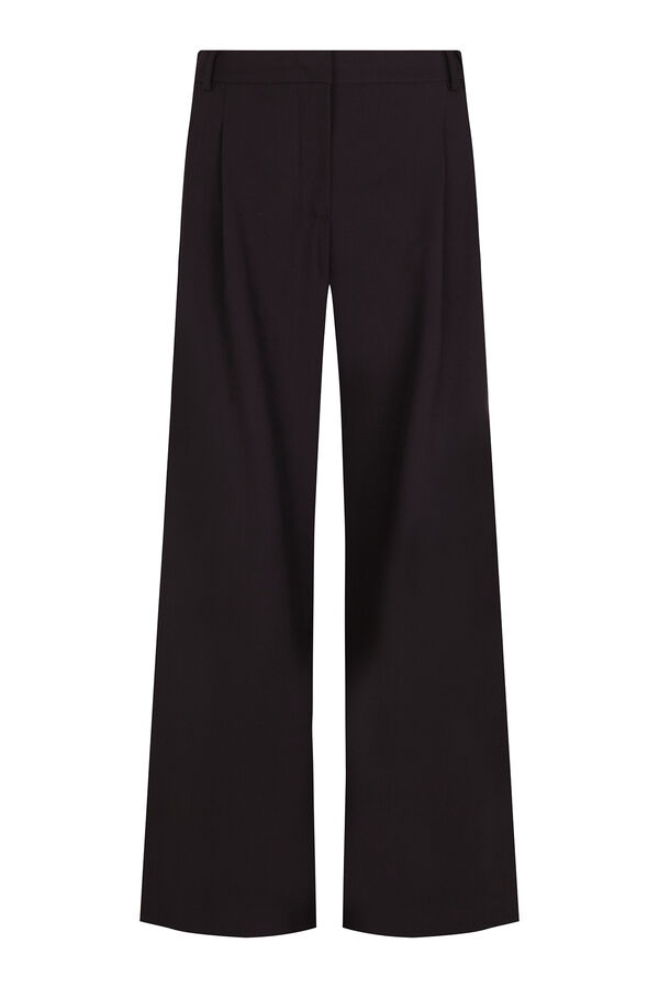 Cortefiel Pantal&oacute;n pinzas ancho Negro