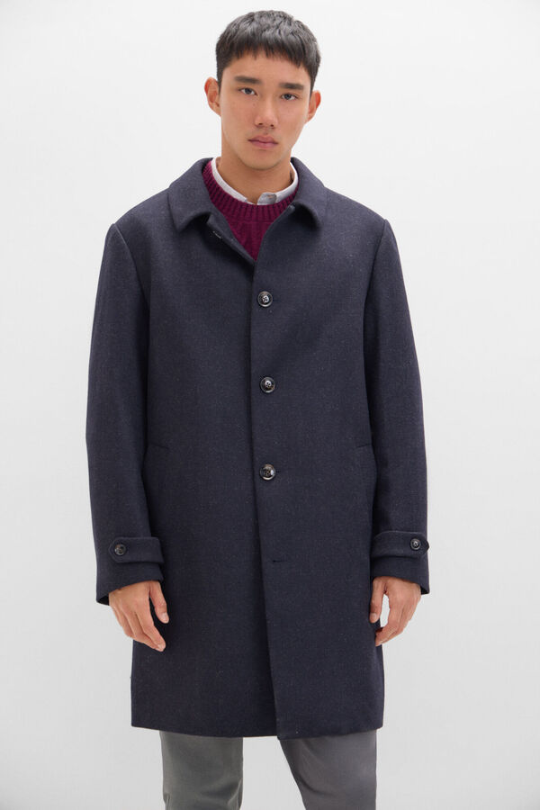 Cortefiel Sobretudo de gola camiseira Azul