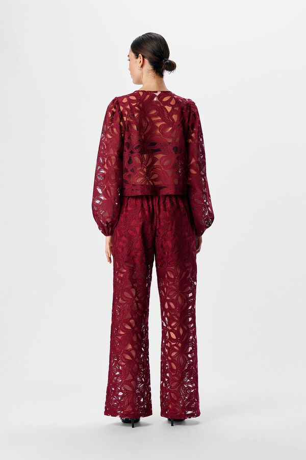 Object Blusa bordada de manga larga Morado