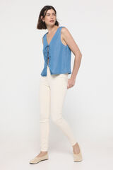 Vero Moda Top denim fluido Azul