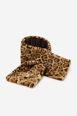 Cortefiel Cuello reversible leopardo Estampado marr&oacute;n
