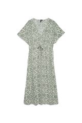 Vero Moda Vestido largo ajustable en la cintura Verde