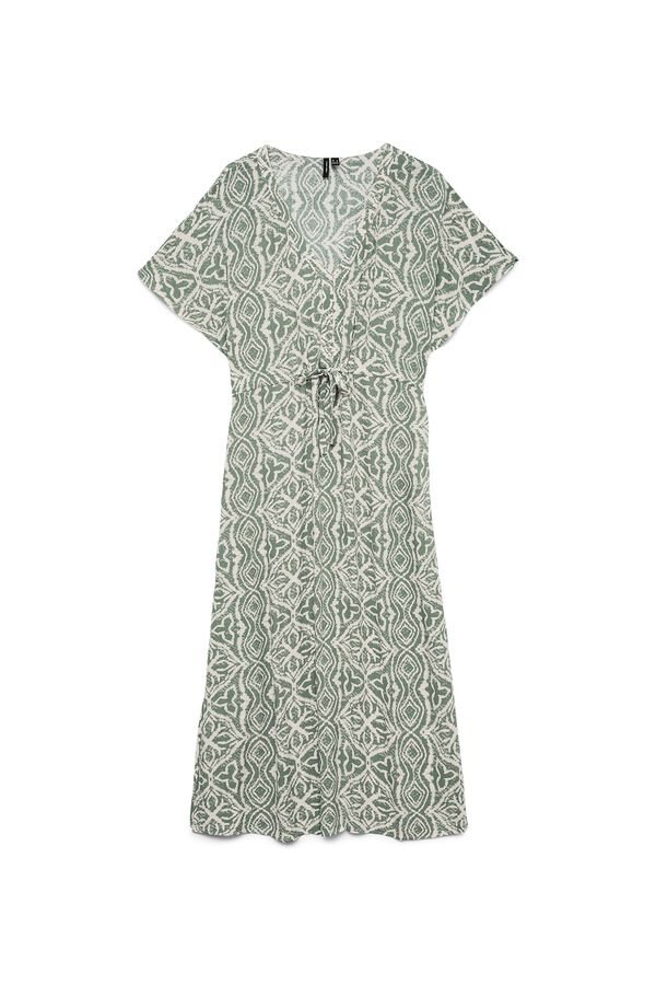 Vero Moda Vestido largo ajustable en la cintura Verde