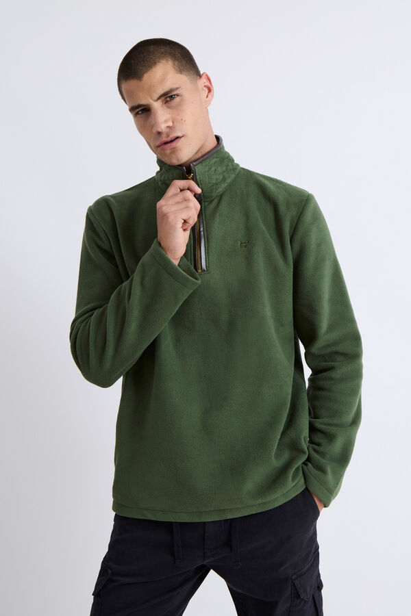 Williot Jersey Polar Media Cremallera Kaki