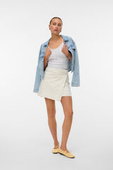 Vero Moda Saia curta em denim Branco