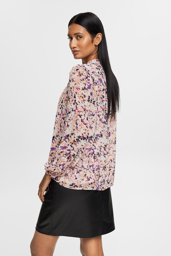 Cortefiel Blusa chiffon estampado floral Multicolorido