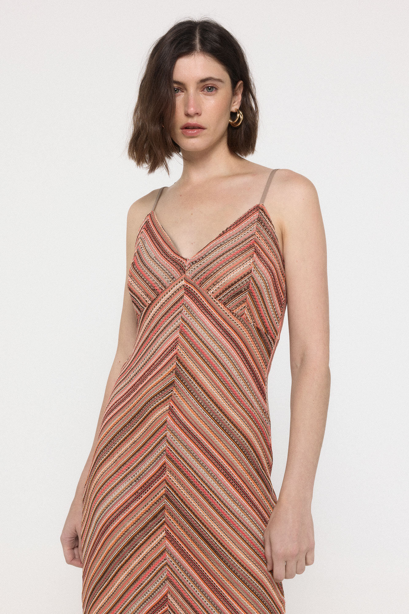 Vero Moda Vestido largo de crochet