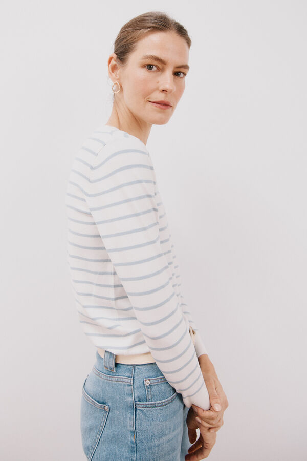 Cortefiel Jersey rayas bicolor Azul