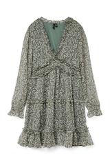 Vero Moda Vestido corto de gasa Verde