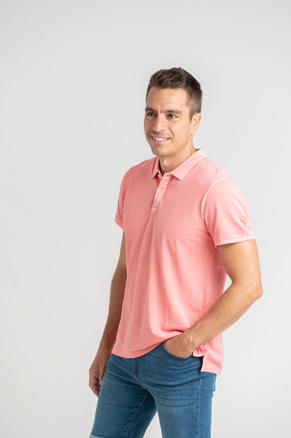 Privata Polo piqu&eacute; lavado 100% algod&oacute;n Rosa