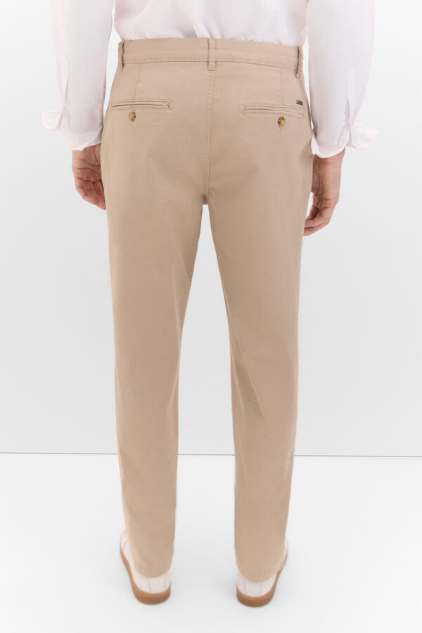Cortefiel Pantalón chino classic fit Beige