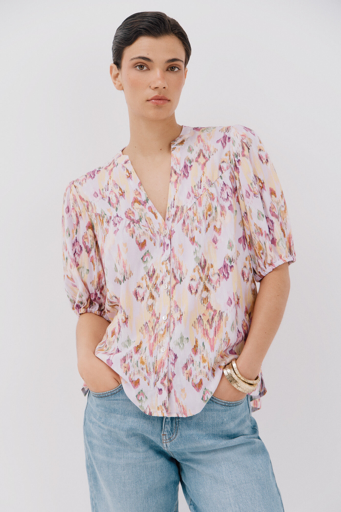 Cortefiel Blusa de manga curta