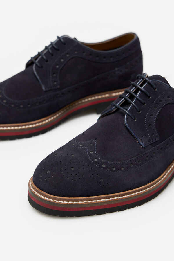 Cortefiel Zapato blucher flexible Azul marino