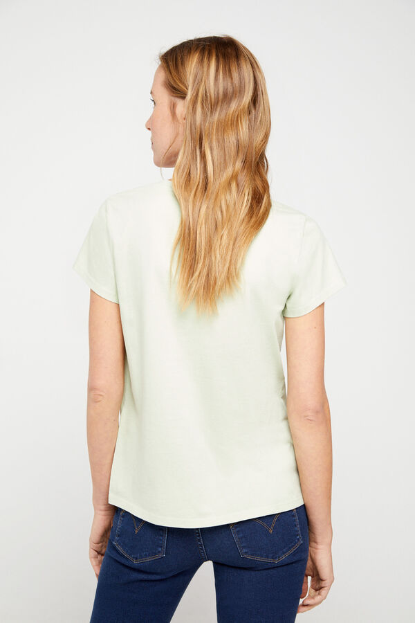Cortefiel T-shirt Levi's® de pescoço em V com o logótipo do peito Verde