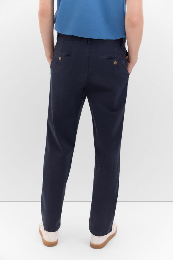 Cortefiel Pantal&oacute;n chino classic fit Azul marino