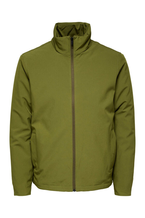 Selected Casaco curto imperme&aacute;vel 100% sustent&aacute;vel Verde