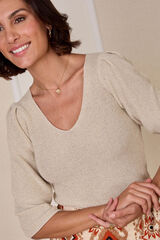 Pol&iacute;n Et Moi Jersey de punto Elvira Amarillo