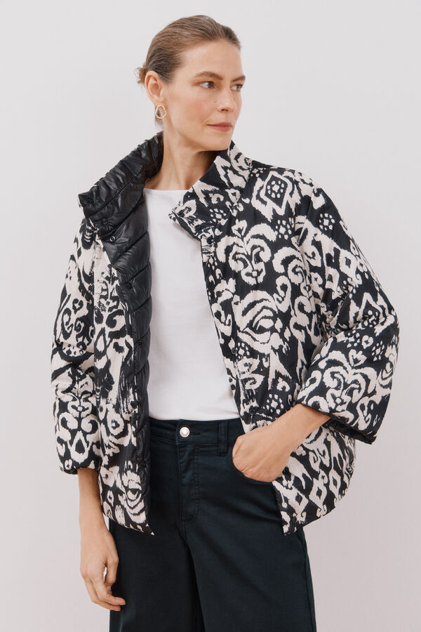 Cortefiel Cazadora acolchada reversible Negro