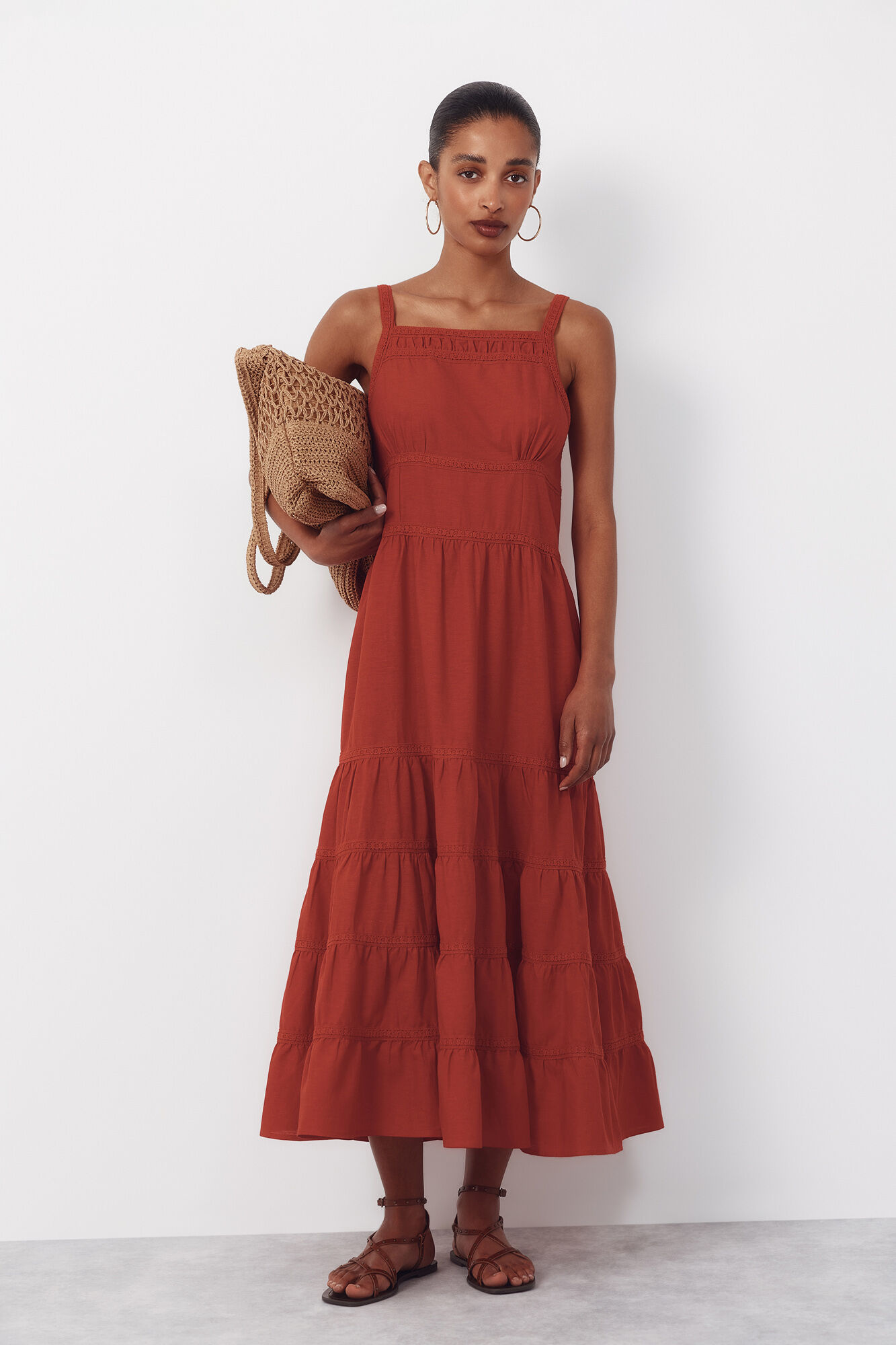 Cortefiel Mala tote estampado espiga