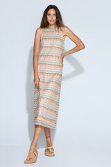 Slowlove Vestido halter multicolor Multicolorido