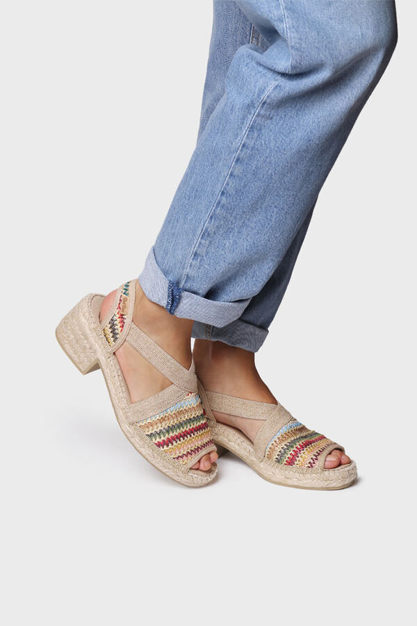 Toni Pons Sandalia tac&oacute;n con el&aacute;sticos Multicolor