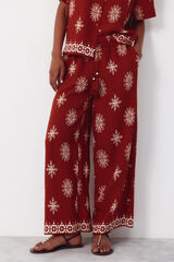 Cortefiel Cal&ccedil;as estampadas Vermelho