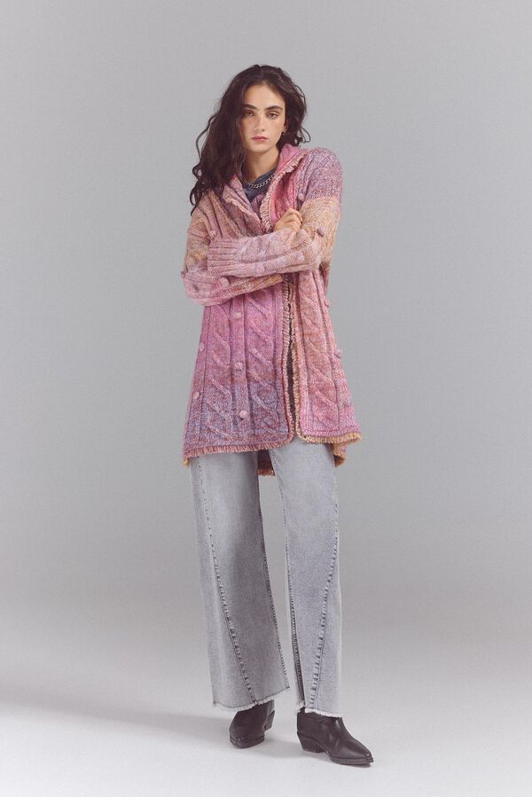 Slowlove Chaqueta punto fantas&iacute;a Rosa