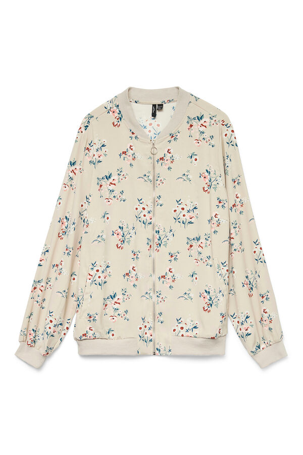 Vero Moda Curve Jaqueta bomber plus size Cinzento