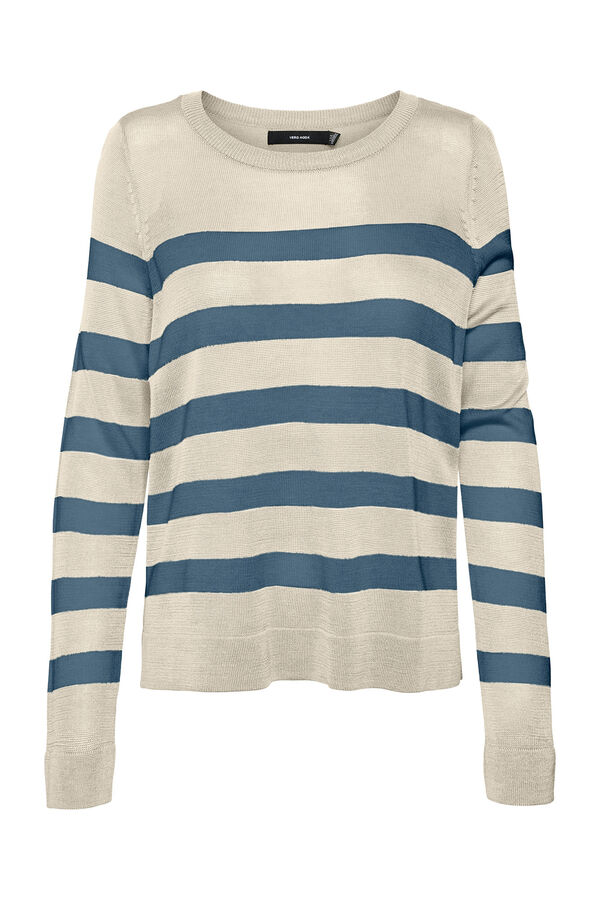 Vero Moda Camisola de malha com gola redonda Cinzento